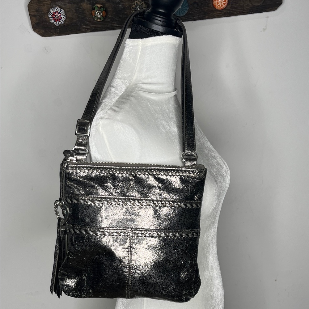 Brighton Bronze  crossbody Bag-  sparkly - inside zip  & 2 Slot pockets pockets